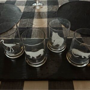 George Jensen Etched Glass Tumbler Set